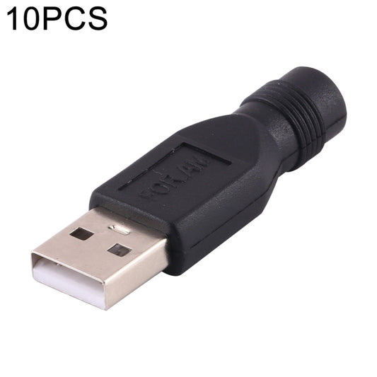 10 PCS 4.0 x 1.7mm Female to USB 2.0 Male DC Power Plug Connector, 4.0 x 1.7mm Female