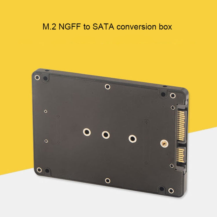 M.2 NGFF SSD to 2.5 inch SATA III Adapter Card with Cover, NGFF to 2.5 inch SATA III Black