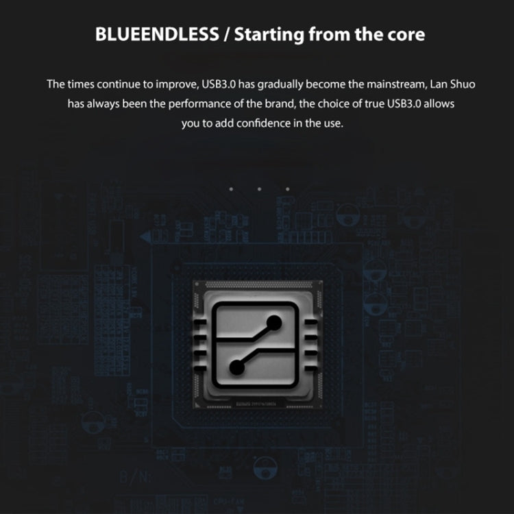 Blueendless U23Q SATA 2.5 inch Micro B Interface HDD Enclosure with USB-C / Type-C to USB-C / Type-C Cable, Support Thickness: 1cm or less, Type-C (1cm)
