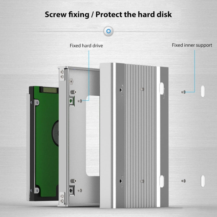 Blueendless U23Q SATA 2.5 inch Micro B Interface HDD Enclosure with USB-C / Type-C to USB-C / Type-C Cable, Support Thickness: 1cm or less, Type-C (1cm)