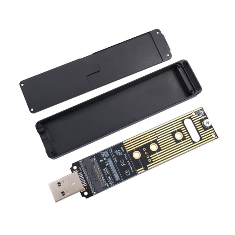 MSA7780 M.2 NVME PCI-E SSD to USB 3.1 Type-A Plug-in HDD Enclosure, NGFF to USB Type-A HDD