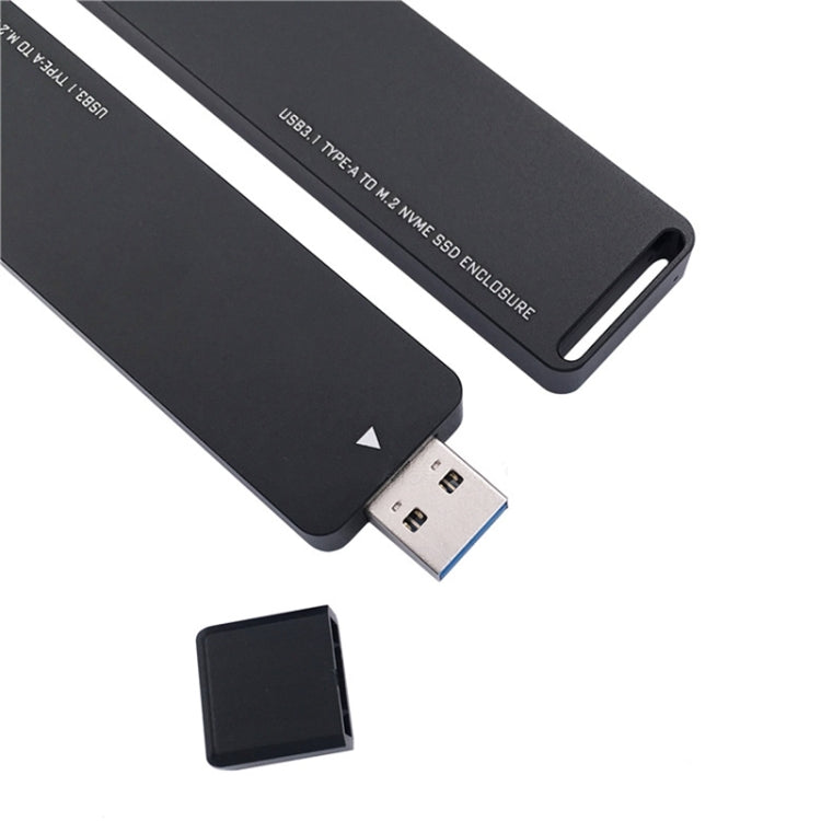 MSA7780 M.2 NVME PCI-E SSD to USB 3.1 Type-A Plug-in HDD Enclosure, NGFF to USB Type-A HDD