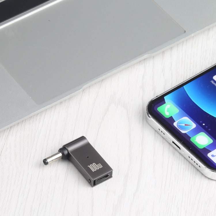 100W USB-C / Type-C Female to DC 4.0x1.7mm Male Computer Charging Adapter for Lenovo, Type-C Female to DC 4.0x1.7mm Male(Black)