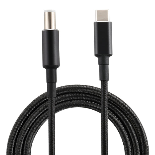 PD 100W 7.4 x 0.6mm Male to USB-C / Type-C Male Nylon Weave Power Charge Cable for Dell, Cable Length: 1.7m, 7.4 x 0.6mm for Dell