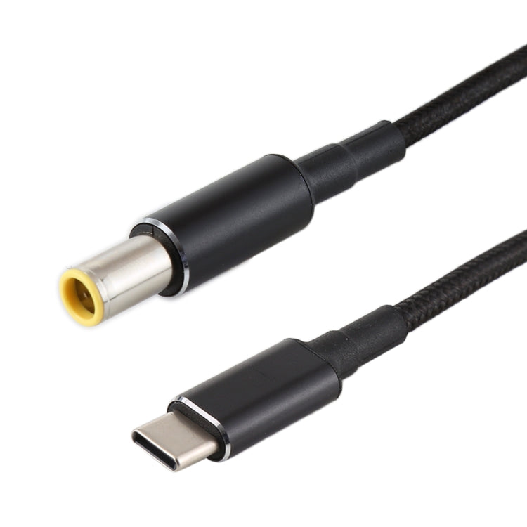 PD 100W 7.9 x 5.0mm Male to USB-C / Type-C Male Nylon Weave Power Charge Cable, Cable Length: 1.7m, 7.9x5.0mm to Type-C