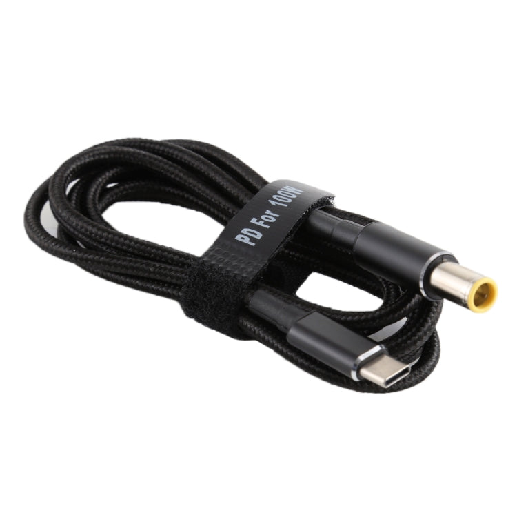 PD 100W 7.9 x 5.0mm Male to USB-C / Type-C Male Nylon Weave Power Charge Cable, Cable Length: 1.7m, 7.9x5.0mm to Type-C