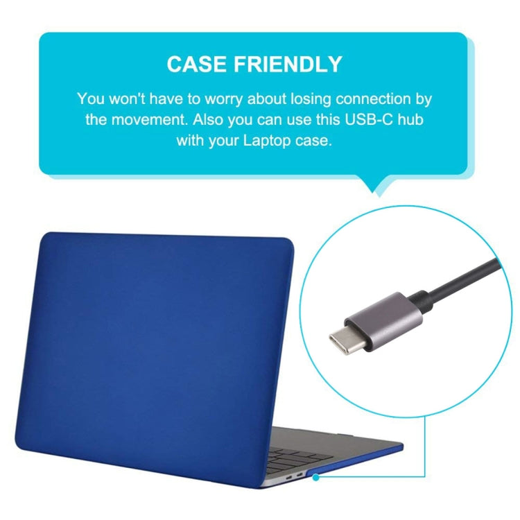 T-809B TF Card Reader + 3 x USB 3.0 Ports to USB-C / Type-C HUB Converter, Cable Length: 13cm