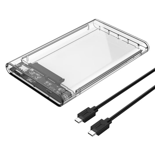 ORICO 2139C3-G2 SATA 2.5 inch USB3.1 Gen2 USB-C / Type-C Interface Transparent Hard Drive Enclosure, Support Storage Capacity: 4TB, USB 3.1 Gen2 Type-C (2.5 inch)