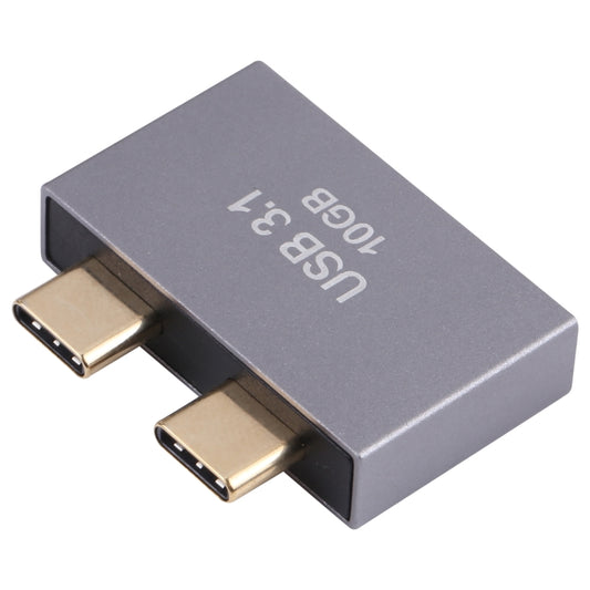 USB Female + USB-C / Type-C Female to 2 x USB-C / Type-C Male Adapter, USB Female+Type-C Female to 2 x Type-C