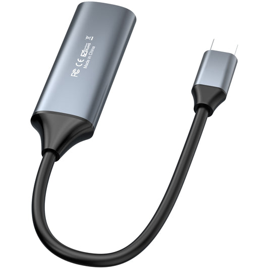 4K 30Hz HDMI to USB-C / Type-C HD Video Capture Card with Cable, HDMI to Type-C