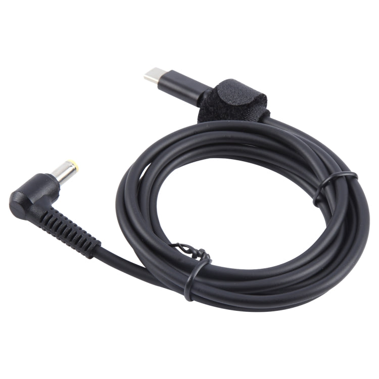PD65W USB-C / Type-C Elbow to 5.5 x 2.5mm Laptop Power Charging Cable 1.5m