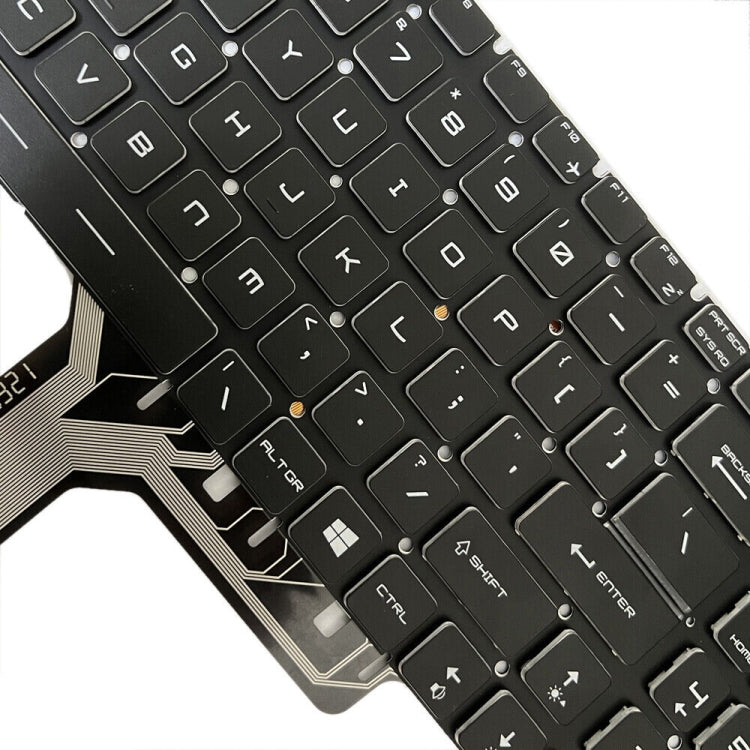 Clavier rétroéclairé coloré pour ordinateur portable MSI Steel GS60 / GS70 / GS72 / GT72 / GE62 / GE72 / GS73V, version américaine