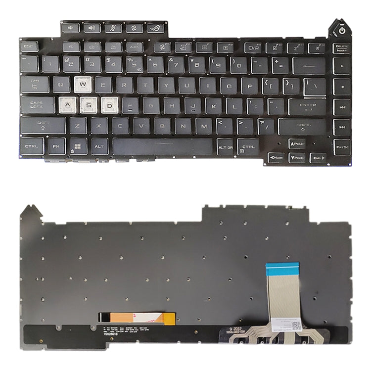 Clavier rétroéclairé pour ordinateur portable Asus ROG Strix G15 (version américaine) (0KBR0-4810US00, 4812US00, 4814US00)