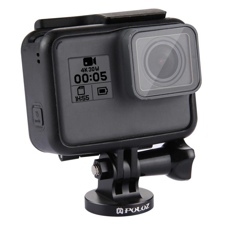 PULUZ 1/4 inch Screw Hole Tripod Mount CNC Adapter for GoPro, Insta360, DJI and Other Action Cameras