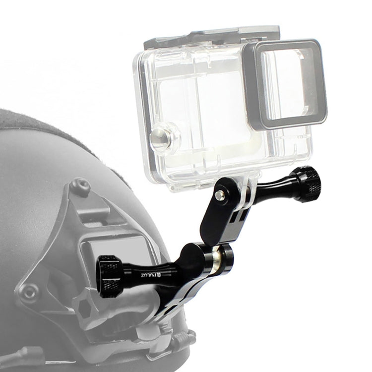 PULUZ CNC Aluminum Ball Joint Mount with 2 Long Screws for GoPro, Insta360, DJI and Other Action Cameras