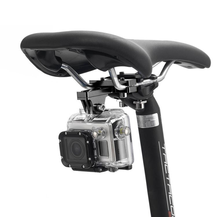 PULUZ Aluminium Alloy Bike Seat Cushion Mount for for GoPro, Insta360, DJI and Other Action Cameras