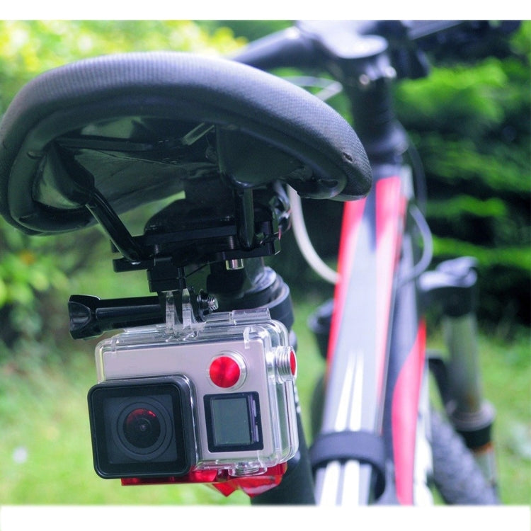 PULUZ Aluminium Alloy Bike Seat Cushion Mount for for GoPro, Insta360, DJI and Other Action Cameras