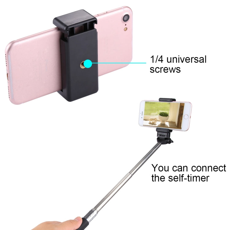 PULUZ Selfie Sticks Tripod Mount Phone Clamp with 1/4 inch Screw Hole for iPhone, Samsung, HTC, Sony, LG and other Smartphones, Sticks Tripod Clamp