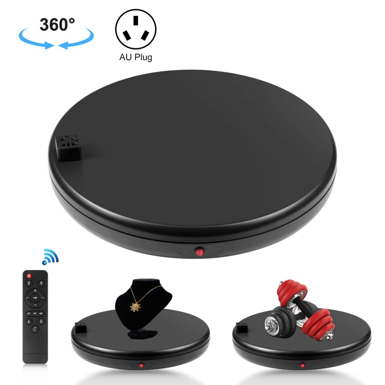 PULUZ 45cm Support d'affichage rotatif à vitesse réglable par télécommande avec prise de courant, Noir, Charge 100kg, 45cm Charge 100kg Noir Prise US avec prise de courant, 45cm Charge 100kg Noir Prise UK avec prise de courant