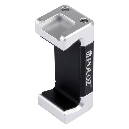PULUZ Universal Phone Aluminum Alloy Clamp Holder Bracket with Cold Shoe For iPhone, Galaxy, Huawei, Xiaomi, Sony, HTC, Google and other Smartphones