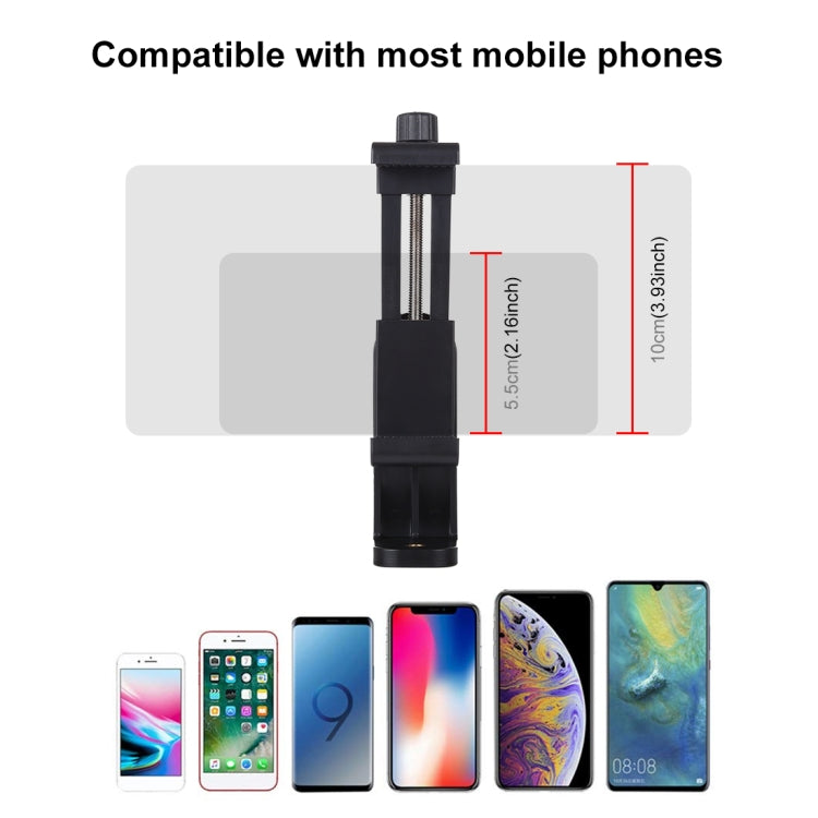 PULUZ 360 Degree Rotating Universal Horizontal Vertical Shooting Phone Clamp Holder Bracket for iPhone, Galaxy, Huawei, Xiaomi, Sony, HTC, Google and other Smartphones, Horizontal Vertical Clamp
