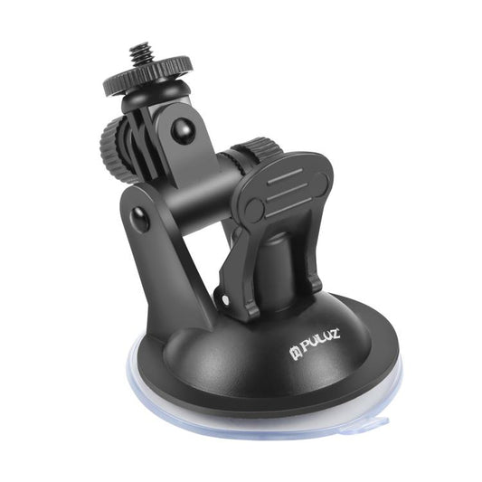 Support à ventouse de voiture PULUZ avec vis et adaptateur de fixation trépied et sac de rangement pour GoPro, Insta360, DJI et autres caméras d'action, support à ventouse