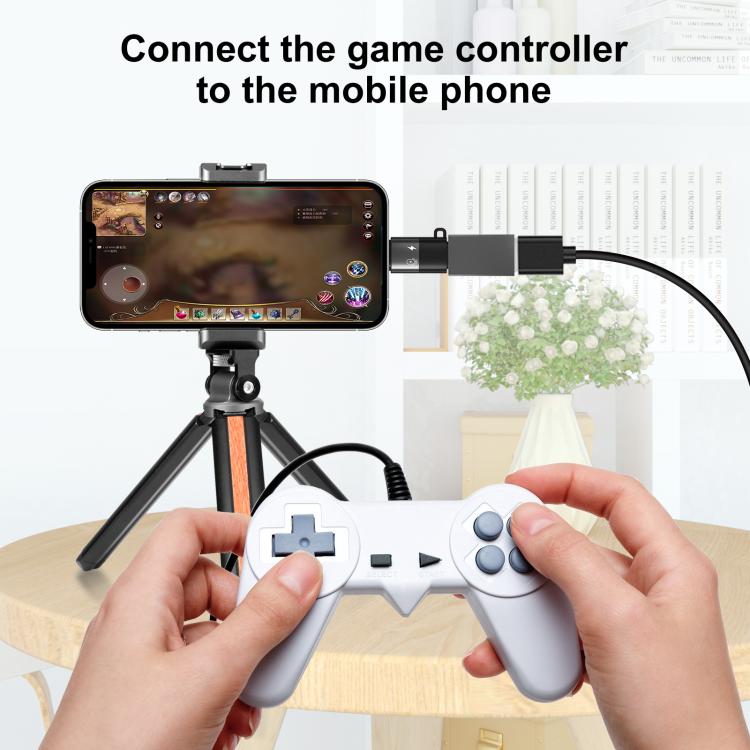 PULUZ 8 Pin to USB-C / Type-C PD OTG Adapter