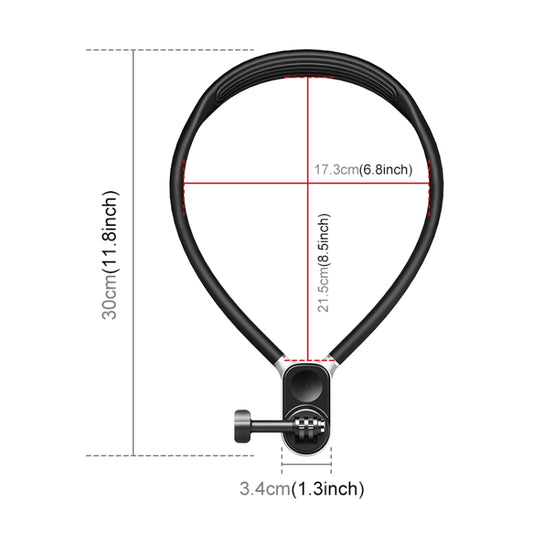 PULUZ Support de cou paresseux pour POV avec pince de téléphone pour caméras d'action GoPro / Téléphones, Support de collier en silicone magnétique