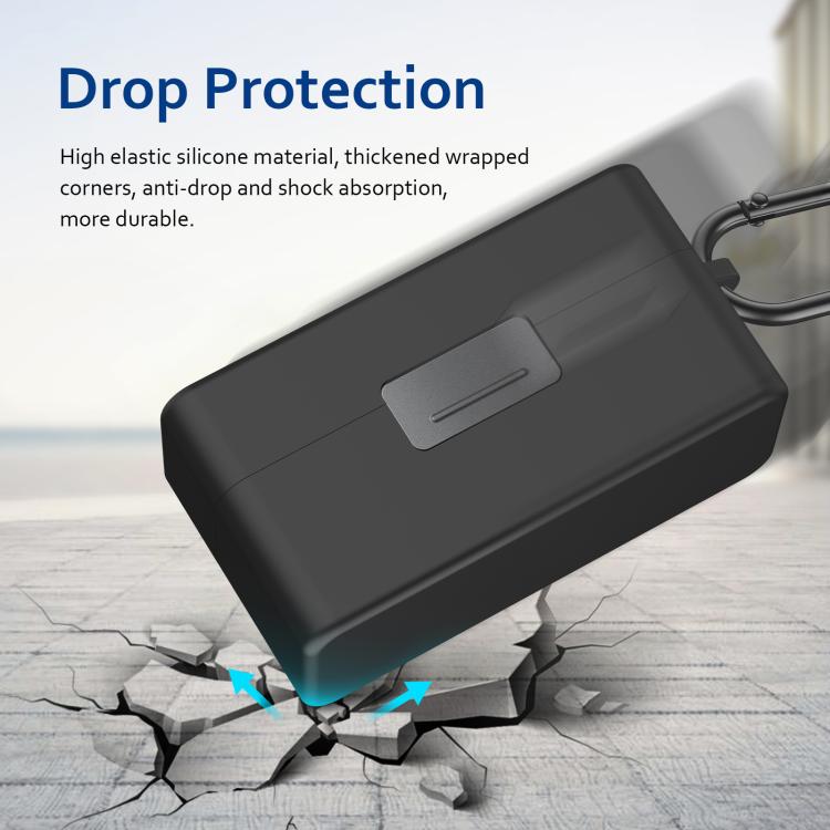 For DJI Mic 2 PULUZ Charging Case Silicone Scratch-proof Protective Cover