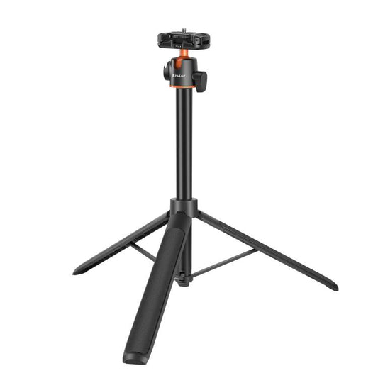 PULUZ 1.3m Phone Selfie Stick Tripod Vlog Live Streaming Holder with Phone Clip, 1.4m Phone Tripod