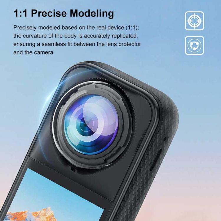For Insta360 X5 PULUZ Rotation PC Lens Guard Protective Cover