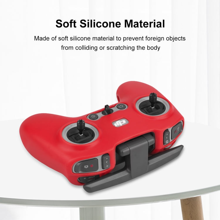 For DJI FPV Combo Remote Control PULUZ Silicone Protective Case with Neck Strap