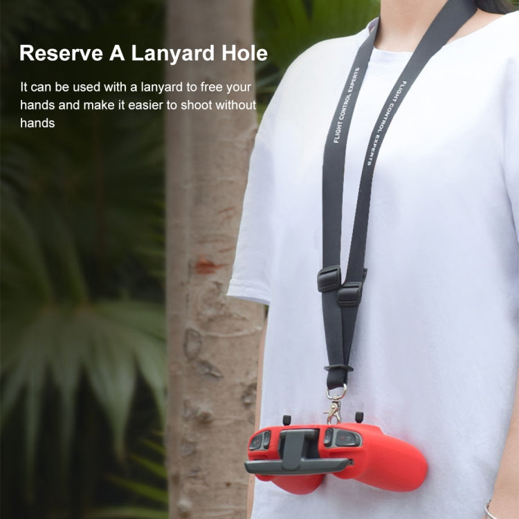 For DJI FPV Combo Remote Control PULUZ Silicone Protective Case with Neck Strap