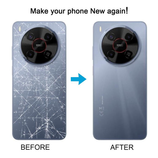 For ZTE Blade V70 Max Plastic Battery Back Cover with Middle Frame / Camera Lens Cover