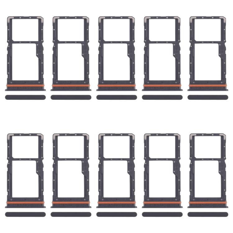 For Xiaomi Redmi 13 4G 10pcs SIM Card Tray + SIM Card Tray / Micro SD Card Tray