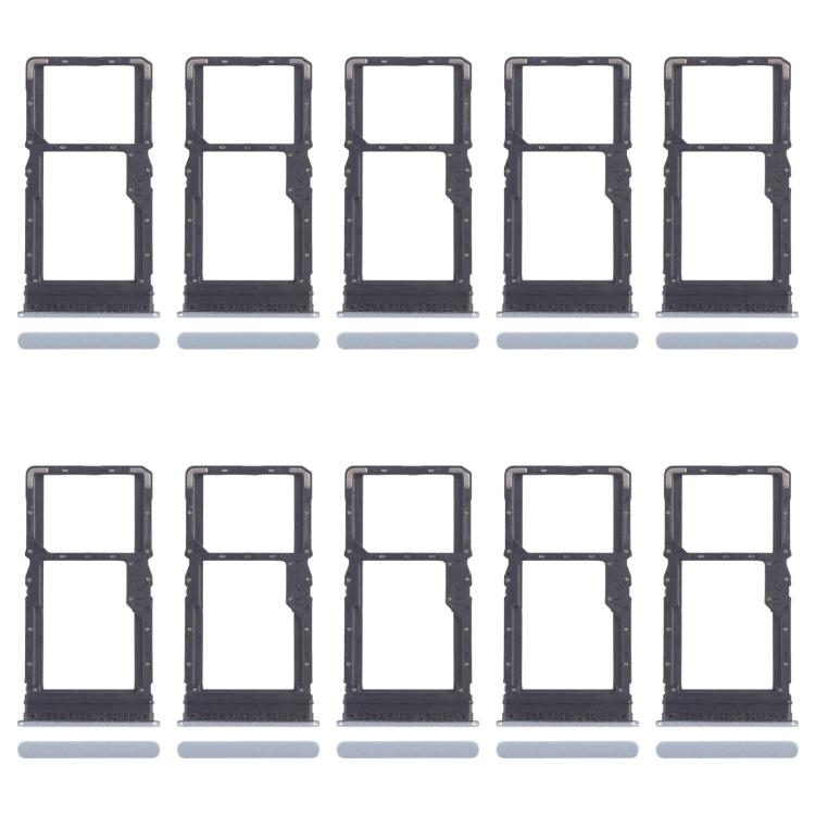 For Xiaomi Redmi 13 4G 10pcs SIM Card Tray + SIM Card Tray / Micro SD Card Tray