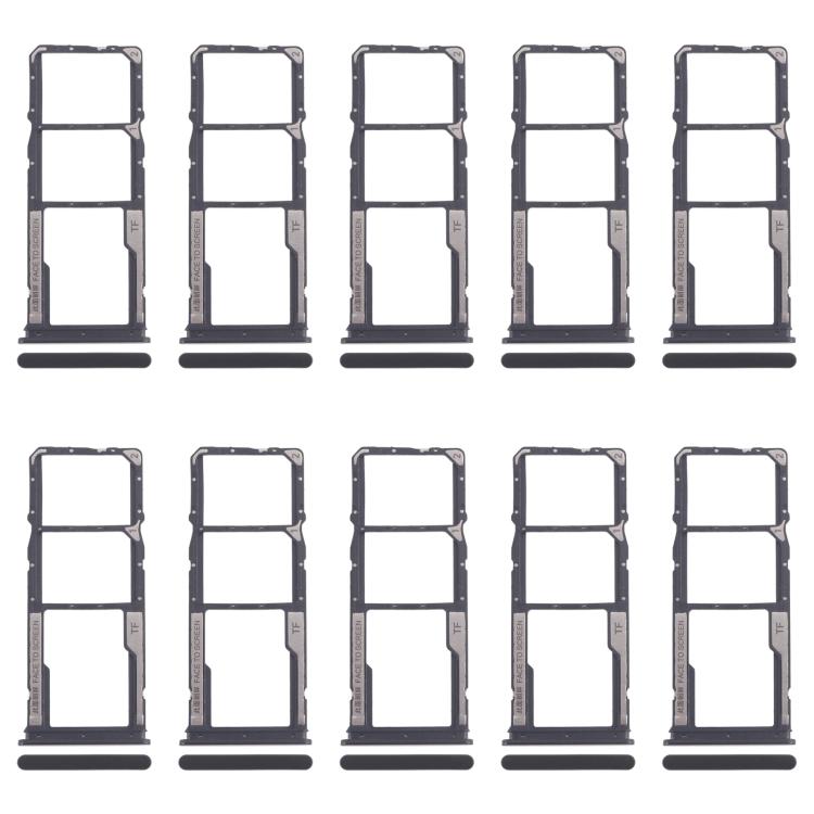 For Xiaomi Poco M6 Pro 4G 10pcs Original SIM Card Tray + SIM Card Tray + Micro SD Card Tray