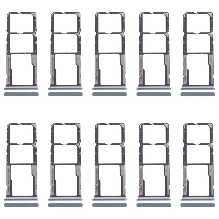 For Xiaomi Poco M6 Pro 4G 10pcs Original SIM Card Tray + SIM Card Tray + Micro SD Card Tray