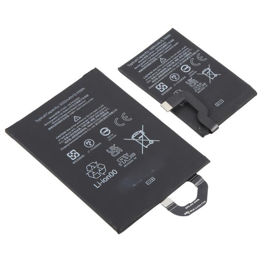 For Google Pixel Fold G9FPL GPDX1 1489mAh / GT6SS 3332mAh Li-Ion Battery (1 Pair), For Google Pixel Fold