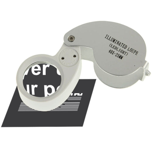 40X-25MM LED Illuminated Loupe / Jewelry Magnifier, 40X