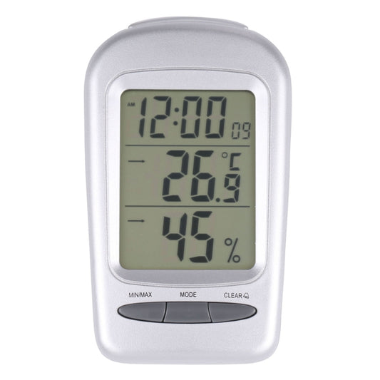LCD Digital Desk Indoor Thermometer Hygrometer with Date / Clock / Freezing Warning, W240