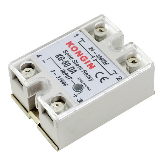 SSR-40DA AC 24-480V Solid State Relay for PID Temperature Controller, Input: DC 3-32V, KG-50DA