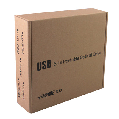 Slot-in USB 2.0 Portable Optical DVD-RW Driver, Plug and Play