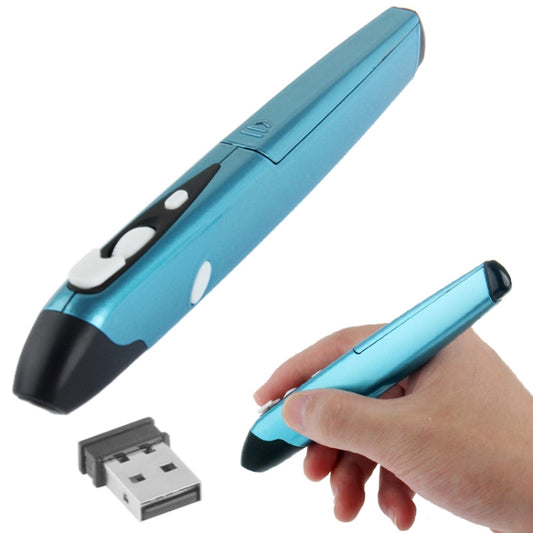 2.4GHz 500 / 1000DPI Wireless Pen Mouse with USB Mini Receiver, Transmission Distance: 10m, 500 / 1000DPI Blue, 500 / 1000DPI Grey