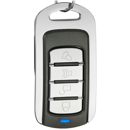 315MHz Metal Learning Code 4 Keys Remote Control for Car Garage Door (Black + Silver), 315MHz