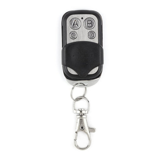315MHz Metal Wireless Learning Code 4 Keys Remote Control (Black + Silver), 315MHz