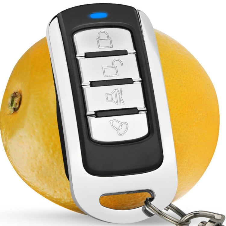 433MHz Metal Learning Code 4 Keys Remote Control for Car Garage Door (Black + Silver), 433MHz