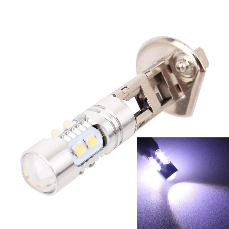 H1 50W 600LM 5500K White Light 10 SMD-2828-LEDs Car Foglight , Constant Current , DC12-24V, H1