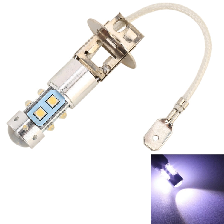 H3 50W 600LM 5500K White Light 10 SMD-2828-LEDs Car Foglight , Constant Current , DC12-24V, H3