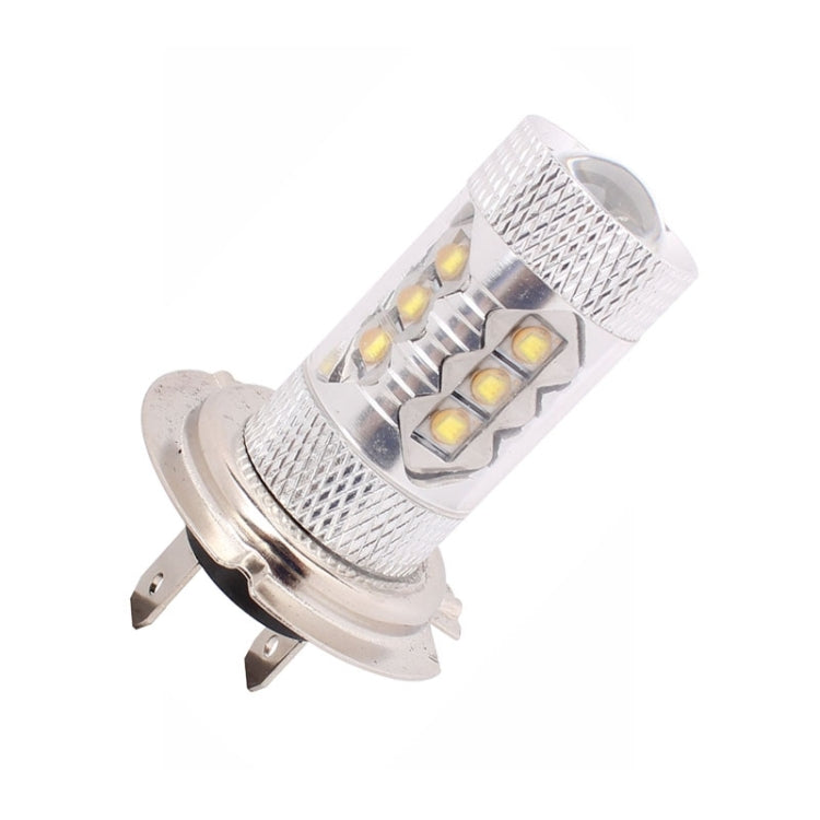 H7 80W 800LM 6500K White Light 16-3535-LEDs Car Foglight , Constant Current , DC12-24V, H7
